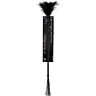 BDSM ostor SECRETPLAY DUSTER + BLACK WHIP kettős funkcióval