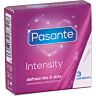 Kondom PASANTE Ribs & Dots Intensity 3 db-os csomag