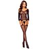 Bodystocking PASSION BS125 melltartó dizájn
