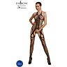 Bodystocking PASSION WOMAN BODYSTOCKINGS ECO BS013 fekete