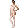Bodystocking PASSION WOMAN BS053 nyitott lágy résszel