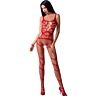 Bodystocking Passion BS058 | Vörös szín, univerzális méret