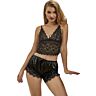 Szexi fehérnemű szett SUBBLIME - 953935 CASUAL SILK NIGHTGOWN + LACE PANTS