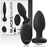 BDSM Anális Plug BLACK&SILVER Welss Távirányítóval