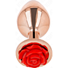 BDSM Anális Plug KINK PLEASURE PLUGS Rózsa díszítéssel