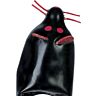 Vicces óvszer CONDOMERIE HANDPAINTED NOVELTY BLACK MOUSE XL