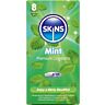 Kondom SKINS Mint 8 db - Hűsítő ízélmény