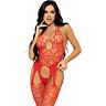 Bodystocking Bodystocking szívmintás és pántos