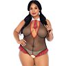 Iskolás lány bodysuit Leg Avenue - Crotchless
