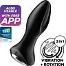 BDSM Anal Plug SATISFYER ROTATOR PLUG 2+ VIBRATING PLUG APP