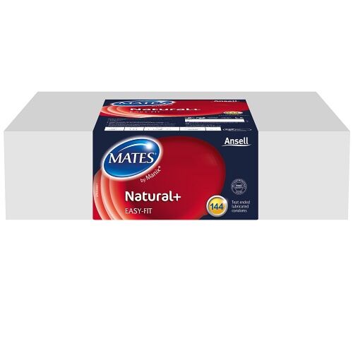 Óvszer Mates Natural+ 144 db - Sima és hidratált