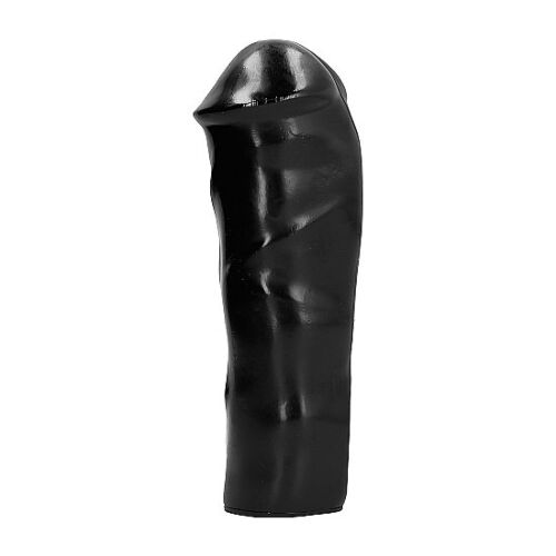Dildo ALL BLACK 20 CM - Vízálló és sima felület