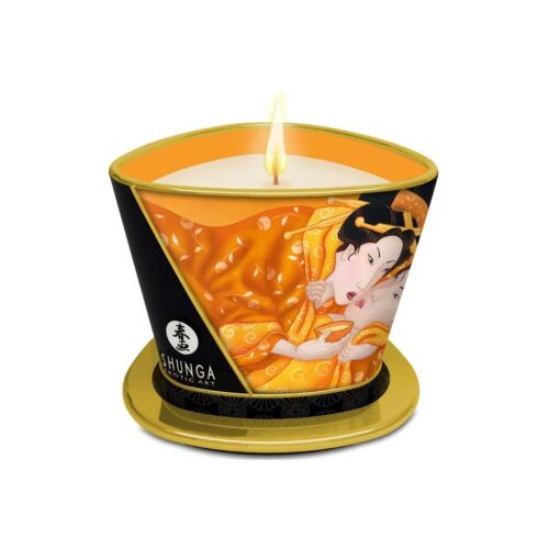 Masszázsgyertya SHUNGA - MANGO 170 ML varázslatos aromával