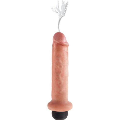 Dildo KING COCK 17.8 cm Jizzle Juice squeeze-bulb