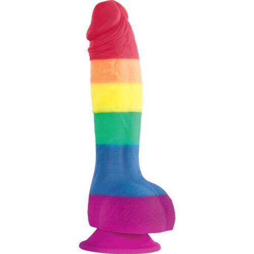 Dildo PRIDE 15 cm - Szivárvány színekben