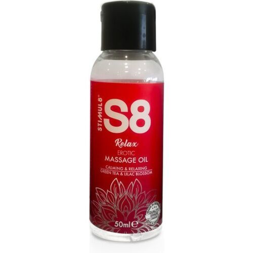 Masszázs Olaj STIMUL8 S8 RELAX Zöld Tea 50 ml