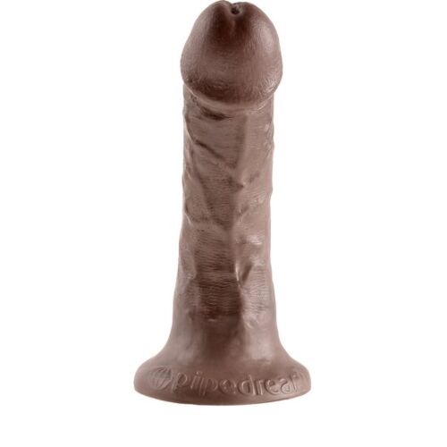 Dildo KING COCK 6" | Realista tapadógyűrűvel
