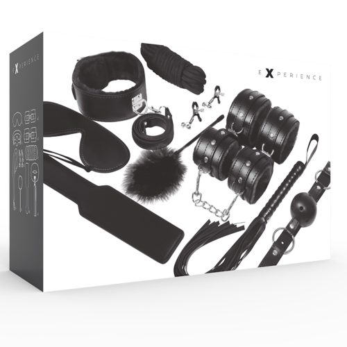 BDSM Készlet EXPERIENCE Black Series 11 Elemmel