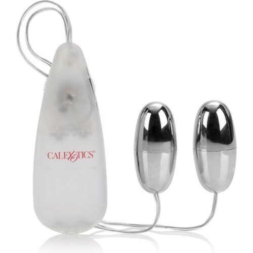 Vibrátor CALEXOTICS Silver Duo kettős golyók