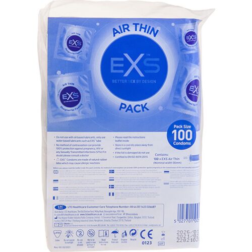 Óvszer Exs Air thin 100?s vékony kivitelben