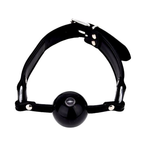 Kötelező Szorító Bound Leather Solid Ball Gag