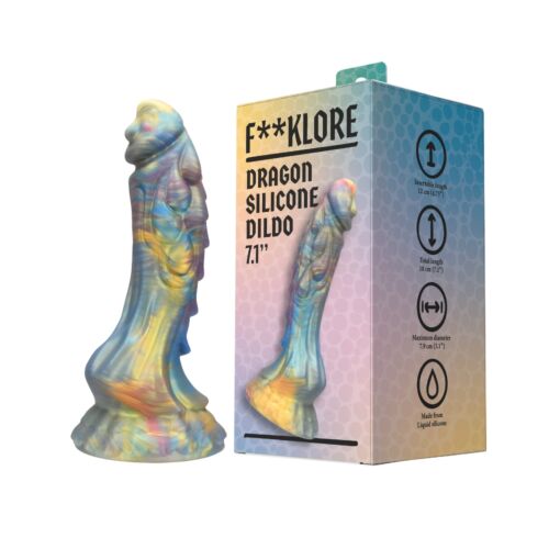 Dildo F**kLore Dragon márványos dizájnnal