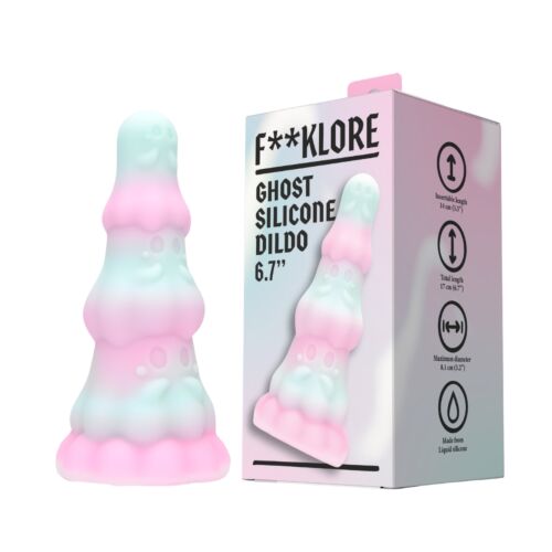Dildo F**kLore Ghost 17 cm, 8.1 cm átmérővel