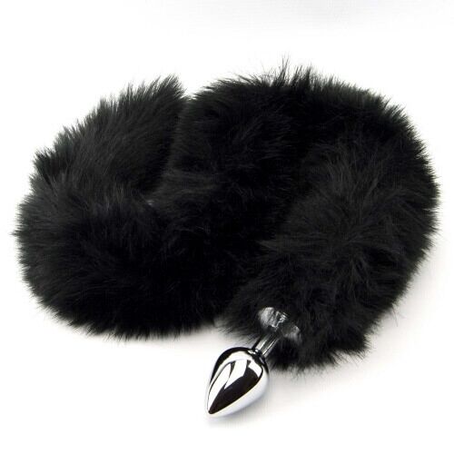 Butt Plug Furry Fantasy Fekete Párduc Farok 78 cm