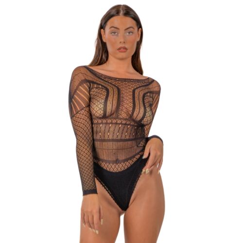 Lace LJ csipkés body hossza ujjakkal