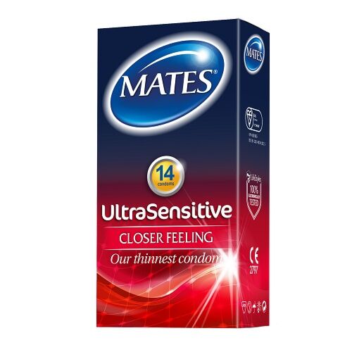Kondom Mates Ultra Sensitive 14 db – Különleges érzékenység