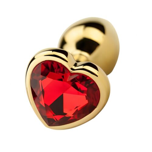 Hátplug Precious Metals Heart Shaped arany dizájnnal Dorado