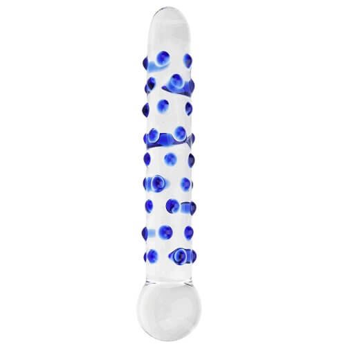 Anal Dildo Spectrum Nubby Textured Glass 18 cm
