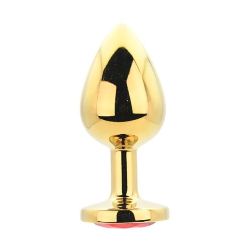 Toosh Metal Butt Plug Nagy Kő Rojo