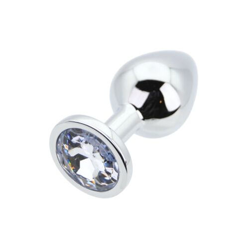 Hátplug Toosh Metal Butt Plug Medium ékszerzöld végével Plata