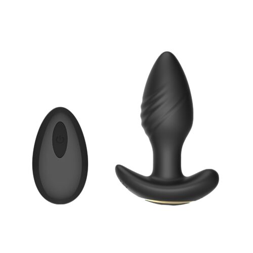 Buttplug Toosh távirányítós, forgó és vibráló