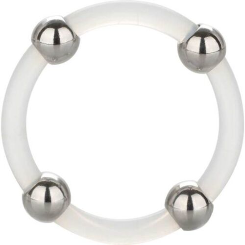 Cock Ring CALEXOTICS Steel Beaded | Nagy méretű