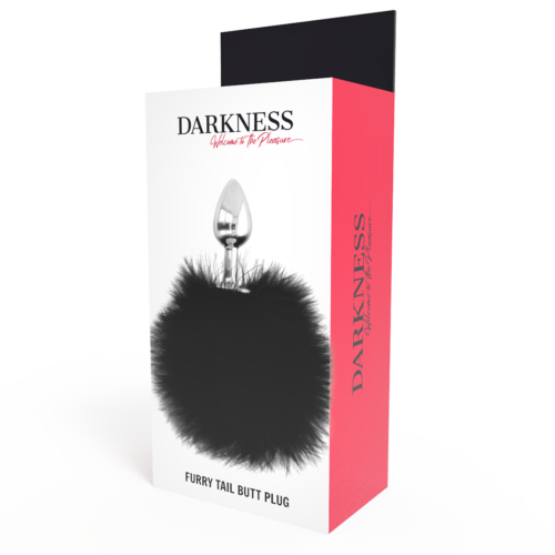 BDSM análplug DARKNESS - Extra análplug farokkal 7 cm