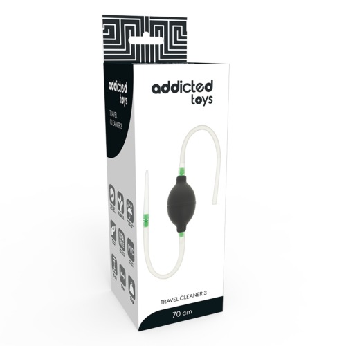 Intim tisztító ADDICTED TOYS Black enema set kényelmes használatra
