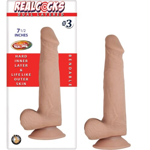Nasstoys RealCocks Dual Layer hajlítható dildo