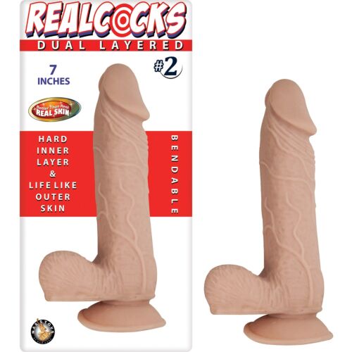 Nasstoys RealCocks Dual Layer Bendable Dildo