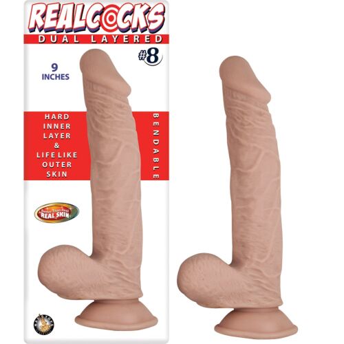 Dildo Nasstoys RealCocks Dual Layer 22,8 cm