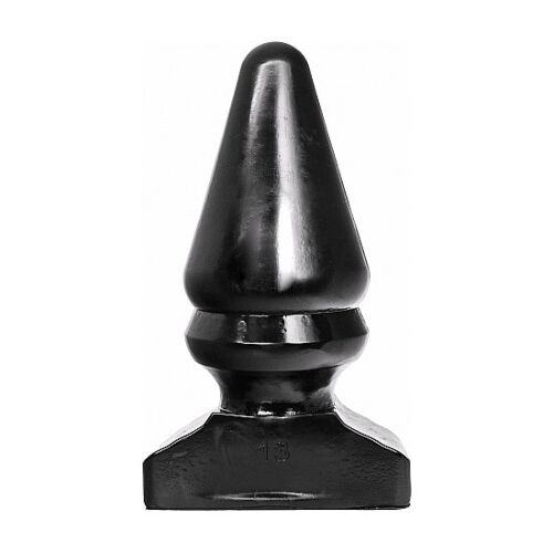 Anális dugó ALL BLACK 28,5 CM - Kúp alakú dizájn
