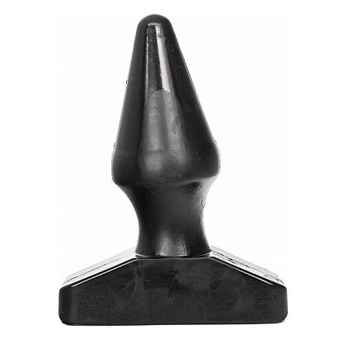 Hátul dugó ALL BLACK 16 CM - Kúp alakú, tágító hatás