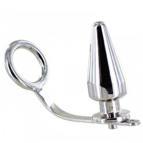 BDSM Szexjáték METAL HARD Steel Ring Anál Plug
