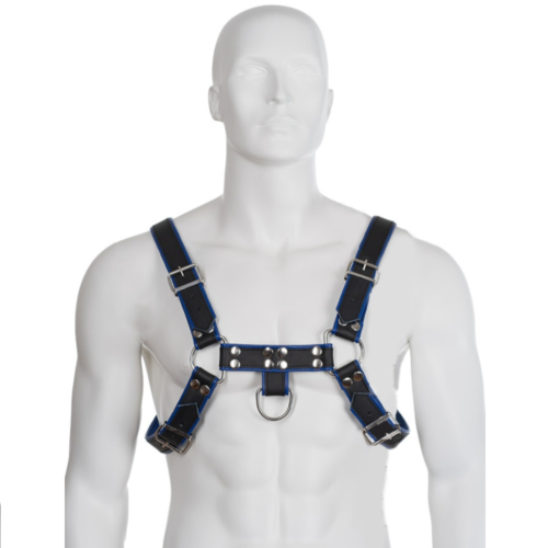 BDSM Hám Leather Body Bulldog férfiaknak