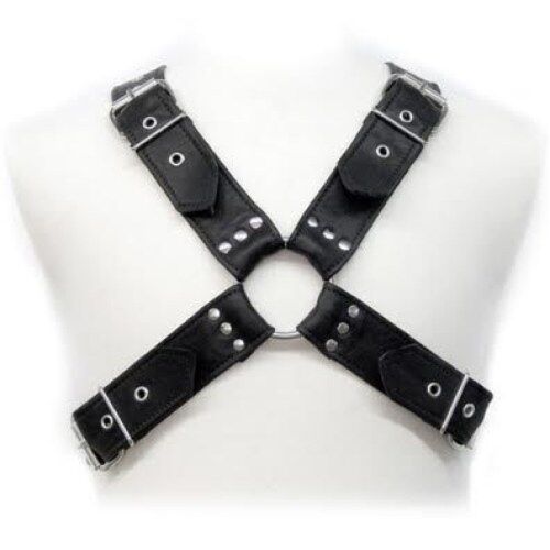 BDSM Hám Leather Body Buckles Harness