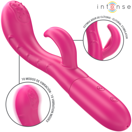 Vibrátor INTENSE AMARA szívó nyelvvel és 10 vibrációs móddal