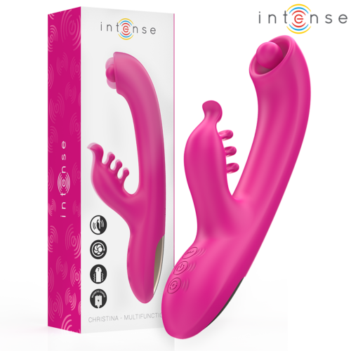 Rabbit vibrátor INTENSE HIGH TECH Christina 22,5 cm