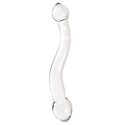 Dildó S Pleasures Crystal POLARIS üveg G-pont masszázs