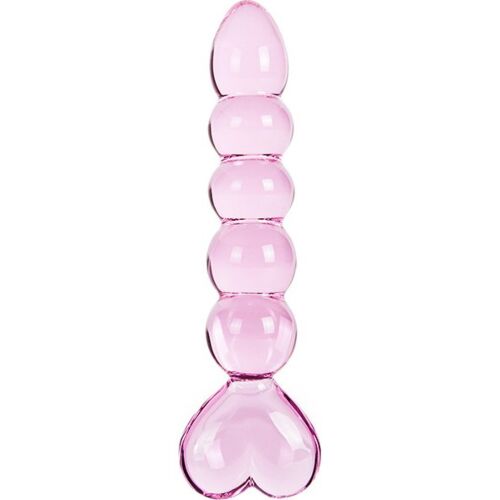 Dildó S Pleasures Crystal VENUS szív alakú talppal